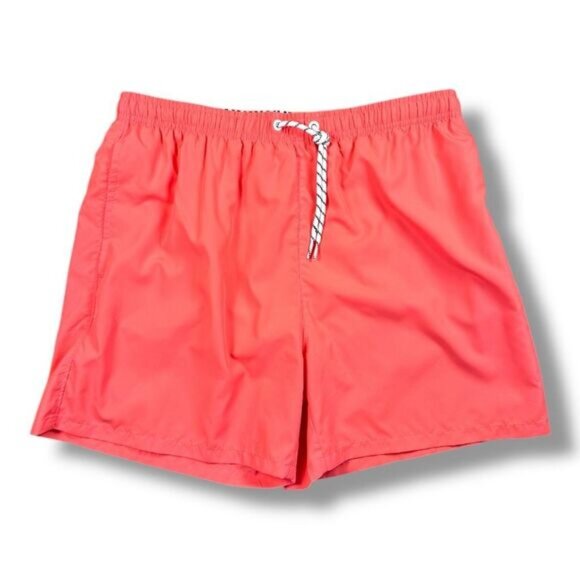 SHEIN NWOT Flamingo Pink Men’s Swim Trunks Sz M - Picture 1 of 12